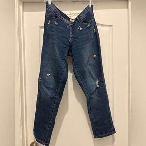 Jones Studio Embellished Blue Jeans - 8